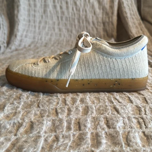 Rothy’s‎ Lace Up Sz 8 Limited Edition Hemp Sneaker Speckled Gum Sole - Picture 4 of 11